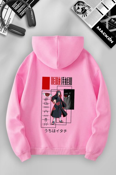 darkopia Unisex Women Men Uchiha Itachi Printed Hooded Basic Sweatshirt