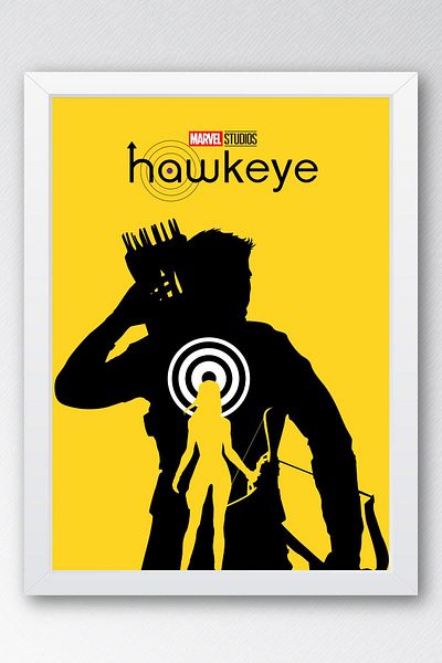Saturn Pictură înrămată Hawkeye - Pictură poster din seria Marvel