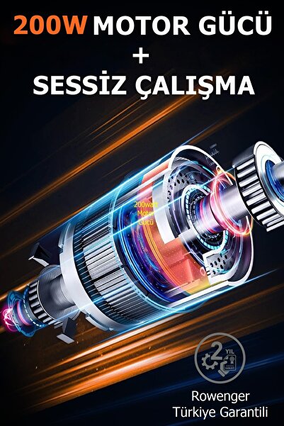 Rowenger Slow Juicer Yavaş Sıkım Katı Meyve Sıkacağı Soğuk Sıkım Meyve Sıkacağı