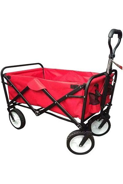 Cady One Red and black folding shopping cart 85x5x28cm