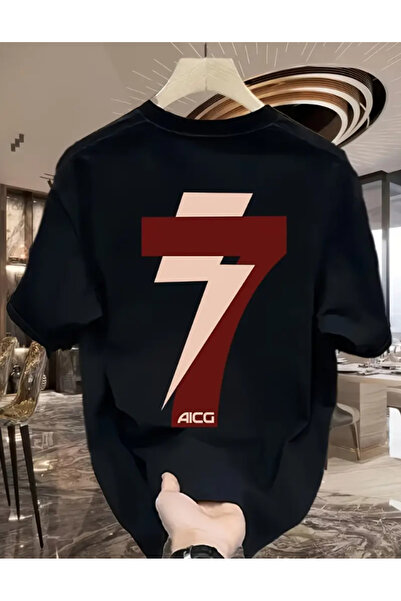 kenoger Unisex 7 Number Printed T-Shirt