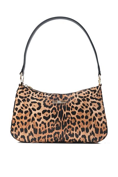 Mio Gusto Leopard Patterned Women's Hand and Shoulder Bag