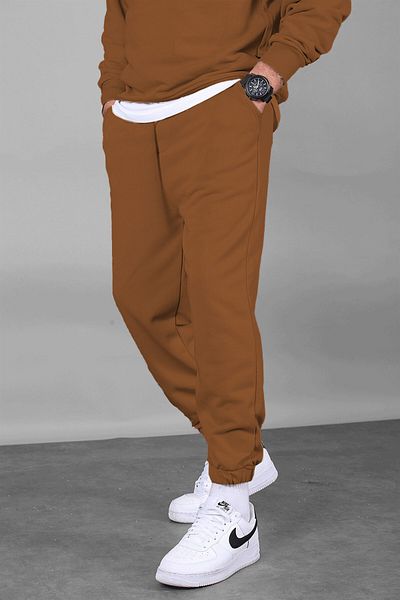ruNadeS Men's Three Thread Sweatpants with Elastic Cuffs