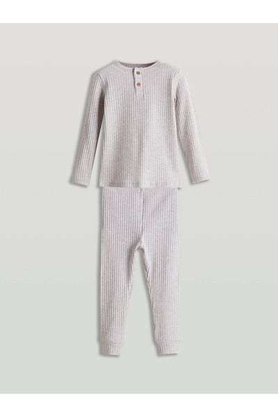 LC Waikiki New Season Crew Neck Baby Boy Pajama Set - S5Ah88Z1