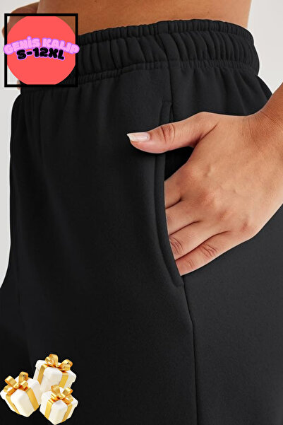 BSBSPOR Loose Fit Tracksuit Baggy Sweatpants Jogger Black-Grey