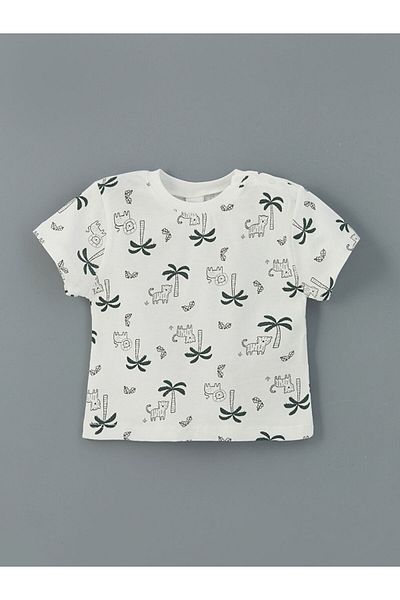 LC Waikiki Crew Neck Printed Baby Boy T-Shirt