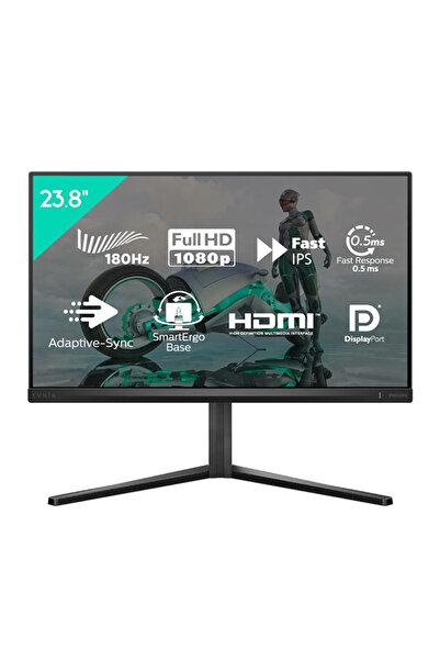 Philips Evnia 3000 Gaming Monitor 23.8-inch Full HD  HDR 10, Fast IPS , 180Hz Re Rate, 0.5ms