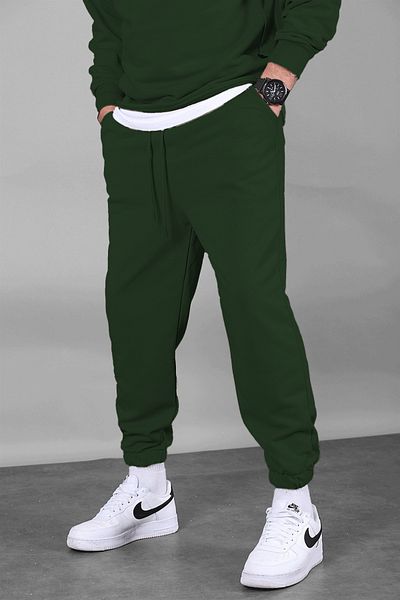 ruNadeS Men's Three Thread Sweatpants with Elastic Cuffs