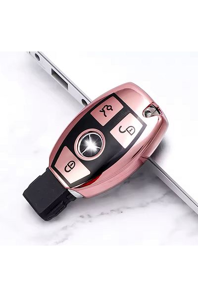 emii auto spare parts Pink Mercedes Benz a B C E Gl S Gla Amg W204 W205 W212 Compatible Key Case
