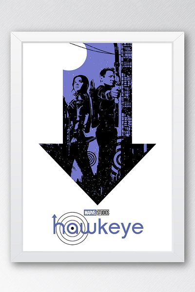 Saturn Pictură înrămată Hawkeye - Pictură poster din seria Marvel