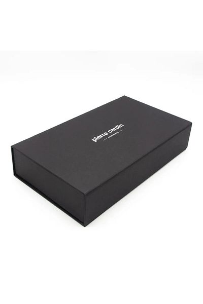 Pierre Cardin Men's Gift Boxed 100% Leather Belt and Wallet Set