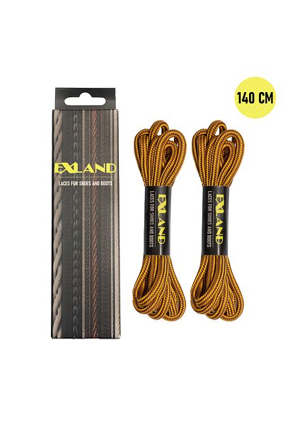 Exland 2 Pairs of Replacement Laces for Shoes and Boots - 140 cm