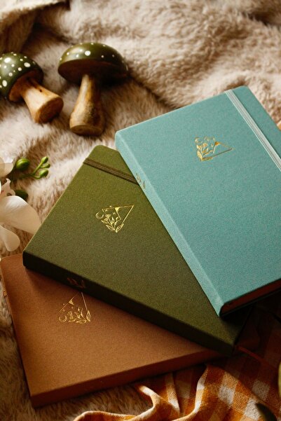 Nova Crafts Üçlü Defter Seti Dağ Bahçesi Kanvas Seti