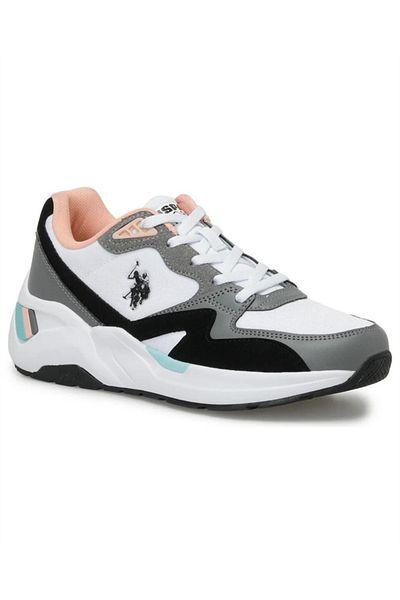 U.S. Polo Assn. Baza. Polo Assn. Pantofi pantofi pentru femei Husky Wmn 4Fx alb-negru-somon