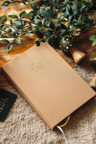 Nova Crafts Premium Milk Coffee Colored Mystic Themed Glitter Gazelle Book
