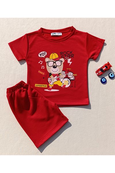 siyalife Boy's T-Shirt and Shorts Set