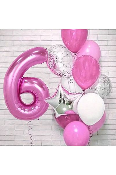 CANSIN 6 Year Old Balloon Set