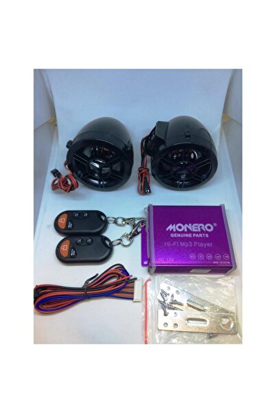 Genel Markalar MOTOSİKLET ALARM SETİ VE MP3 RADYO ÇALAR BLUETOOTH M - R SİYAH
