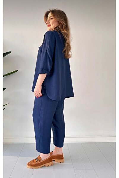 ZoeFlower Vászon női ing és nadrág szett - string hidzsáb szett