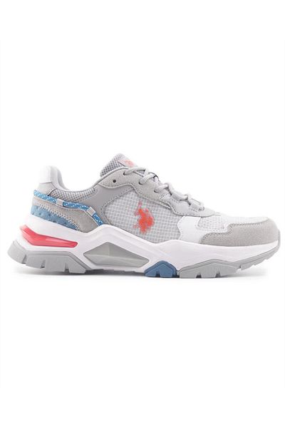 U.S. Polo Assn. Η.Π.Α. Polo Assn. Vincent 4FX - Ανδρικό Γκρι-Πορτοκαλί-Μπλε αθλητικό