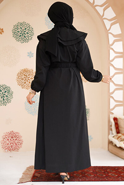 Neva Style Φόρεμα Gemici Yaka Μαύρο Χιτζάμπ 20229S