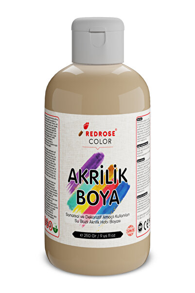 REDROSE COLOR Ten Rengi Akrilik Boya 250gr Sanatsal, Dekoratif, Hobi Amaçlı, ...
