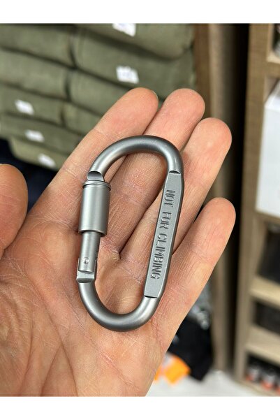 KOMANDO PAZARI Karabina Yaylı Kanca Çelik Kilit Olta Dağcılık Kamp Malzemeleri Salıncak Anahtar Askı 1 ADET