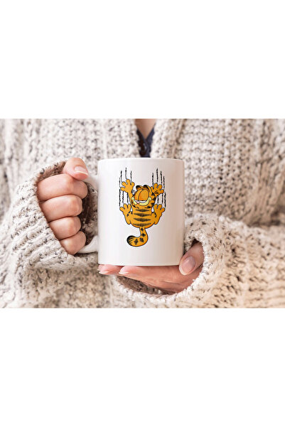 MODA كوب بورسلين هدية مطبوع من غارفيلد