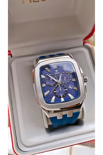 Fiesta Brand Navy Blue Color Inner Functions Active Men Wrist Watch