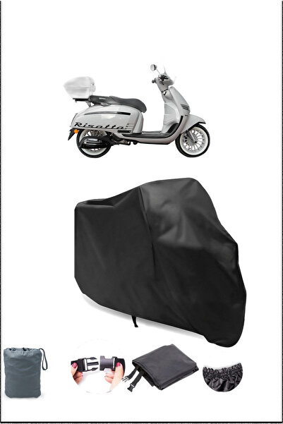 Breen غطاء دراجة نارية أسود يوكي ريزوتو 50 مقاوم للماء