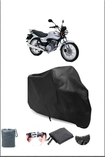 Breen Black Honda Cg 125 Rear Bag Compatible Motorcycle Tarpaulin Waterproof ...