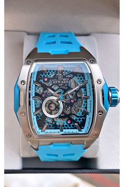Fiesta Brand Light Blue Color Inner Functions Active Men Wrist Watch