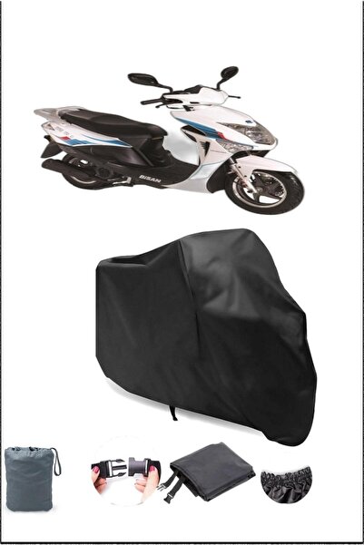 Breen غطاء دراجة نارية أسود بيسان نيسا 150 مقاوم للماء