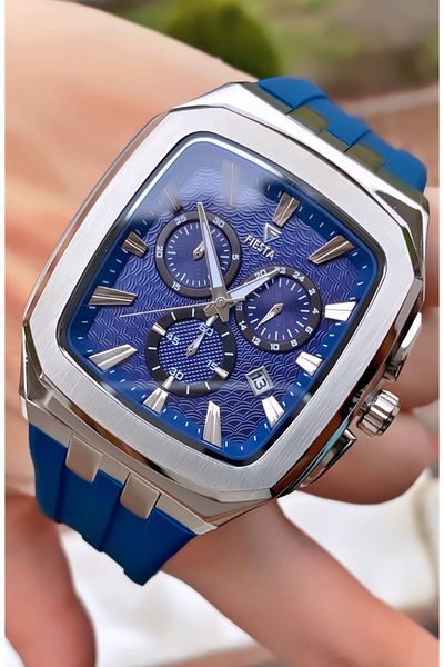 Fiesta Brand Navy Blue Color Inner Functions Active Men Wrist Watch