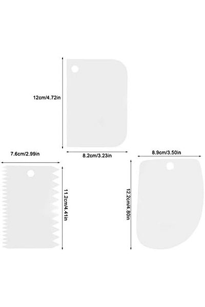 STOREMAX Multicolored 646268   Set of 3 Dough Shaper Cutter Decorator Plastic