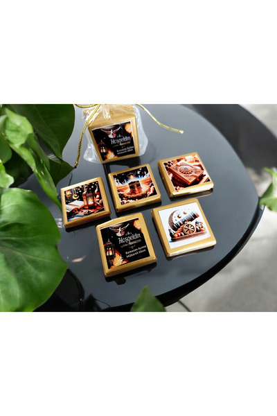 Ayşegül Süsleme Ramazan hediyelik diş kirası hediyelik (1 pakette 5 madlen çikolata mevcuttur)