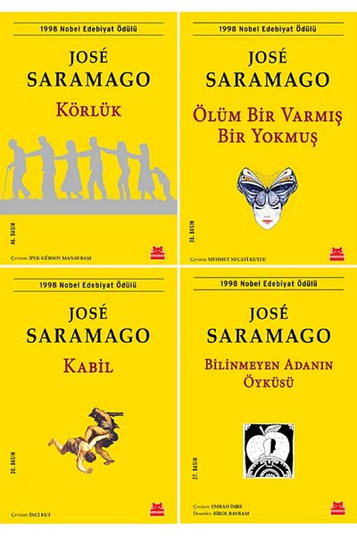 Penguin Books Set of 4 Books - Blindness, Death, Story of the Unknown Island and Captivity