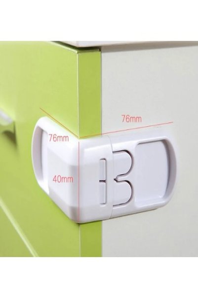 Montbell 2-Piece Ultra Baby Child Protection Lock Cabinet Corner Edge Safety Apparatus Cabinet Lock