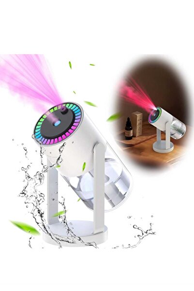 Asfal Taşınabilir Projeksiyon Hava Nemlemdiricisi 280 mL Ev ve Araba İçin Işı...