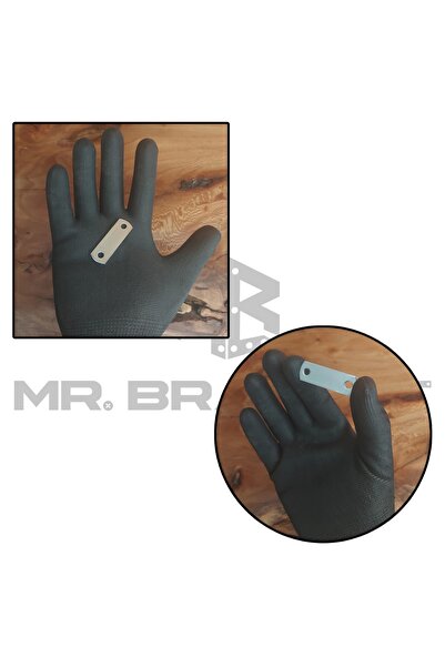 MR.BRACKET 10 ad. Düz Gönye Bağlantı Demiri 15x45mm - Masa Raf Çekmece Dolap Sabitleme Köşe Birleştirme Aparatı