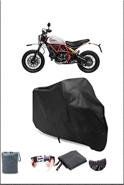 Breen غطاء دراجة نارية أسود مقاوم للماء لدراجة نارية دوكاتي سكرامبلر الصحراء