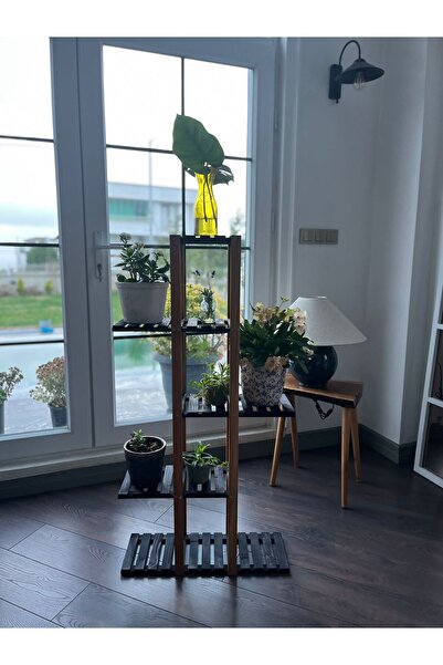 MarangozDede KOVANCI 115 CM 5 RAFLI SAKSILIK ÇİÇEKLİK DEKORATİF RAF