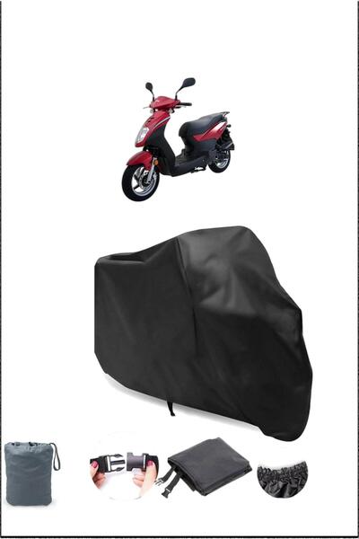 Breen Black Sym Symply 50 Waterproof Durable Motorcycle Cover