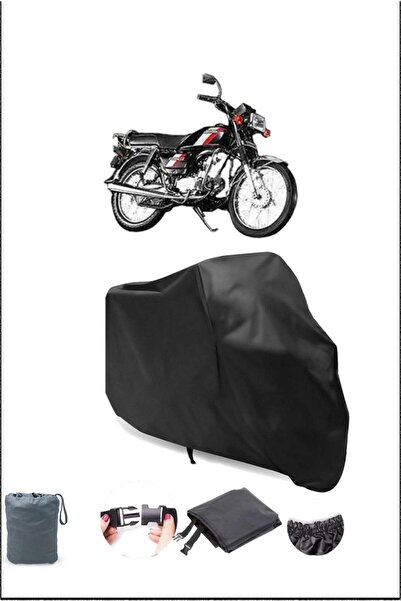 Breen غطاء دراجة نارية أسود مقاوم للماء متوافق مع حقيبة Honda Hero 100 الخلفية