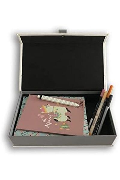 STOREMAX Multi-Purpose Jewelry Leather Covered Box Navy Blue