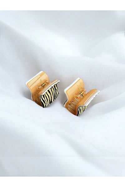 mila aksesuar Women's 2-Piece Leopard Square Bone Latch Buckle