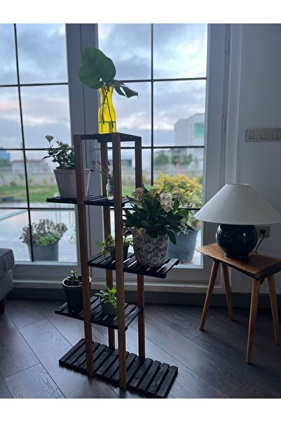MarangozDede KOVANCI 115 CM 5 RAFLI SAKSILIK ÇİÇEKLİK DEKORATİF RAF