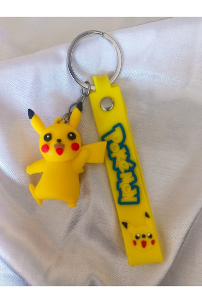 Mugs and love Pikachu silikon lüks anahtarlık çanta aksesuar