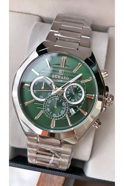 Reward Brand Silver Color Inner Functions Active Men Wrist Watch