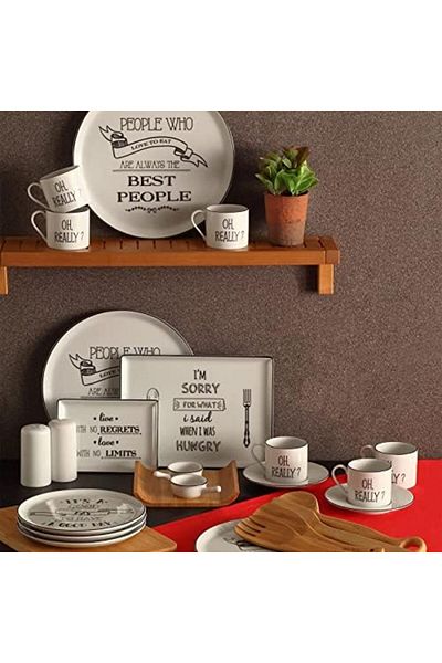 STOREMAX Sellbuystore Be Happy Liquor and Grappa Glasses, Porcelain 1053513
